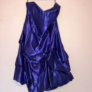 Strapless homecoming dress